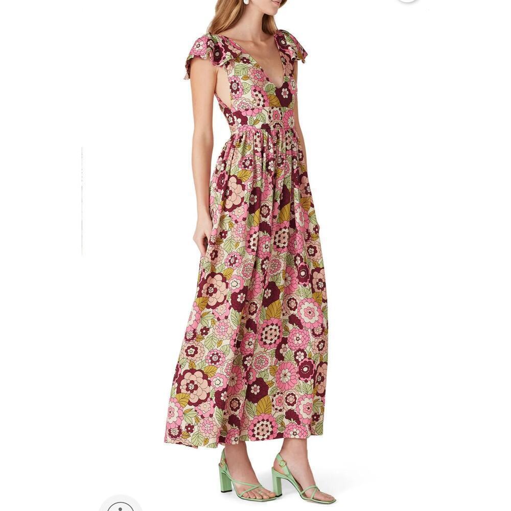 B42 Dodo Bar Or Floral Dress Womens Small Boho Swiftie Dollcore Holiday Garden